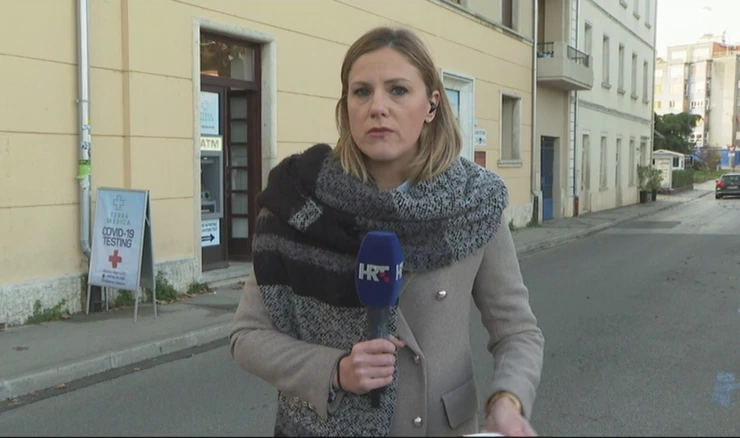 Ivana Nežić na jednom od punktova za testiranje