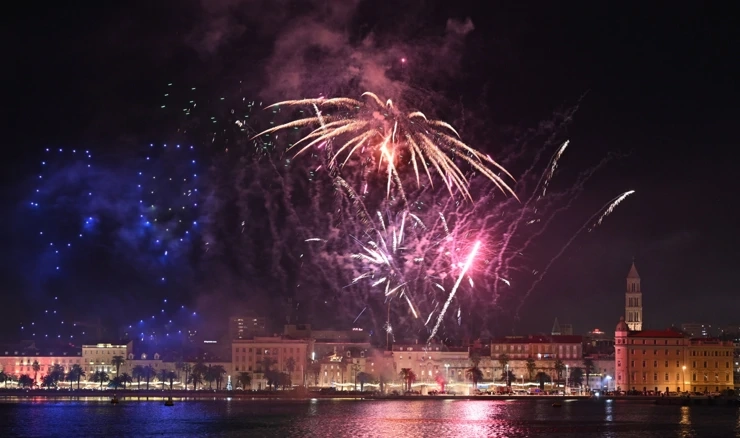Split u novu 2026. ušao uz vatromet