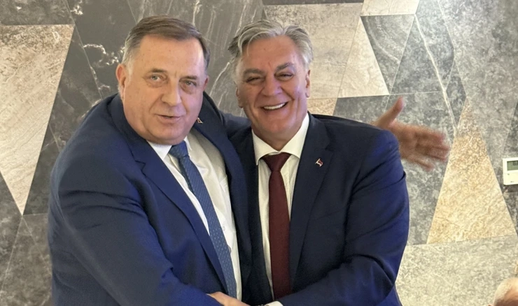 Milorad Dodik i Siniša Karan