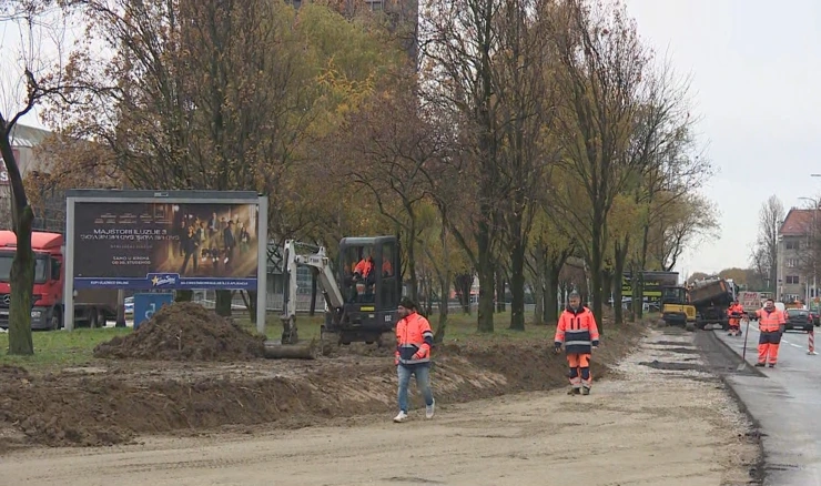 Radovi na privremenoj prometnoj regulaciji kod Vjesnika 