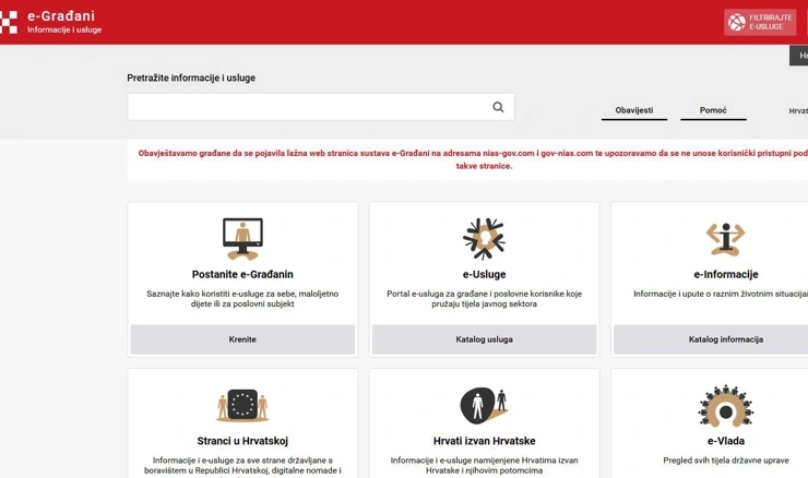 Stranica e-Građani