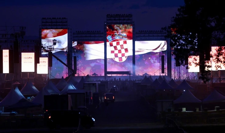Generalna proba uoči koncerta 