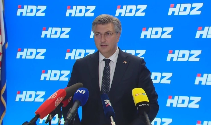 Andrej Plenković nakon sjednice Predsjedništva HDZ-a