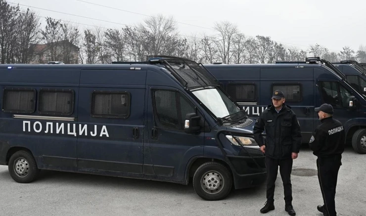 Policija u Skoplju, ilustracija