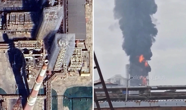 Pogođen destilacijski toranj Gazpromove rafinerije