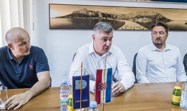 Predsjednik Zoran Milanović u Omišu