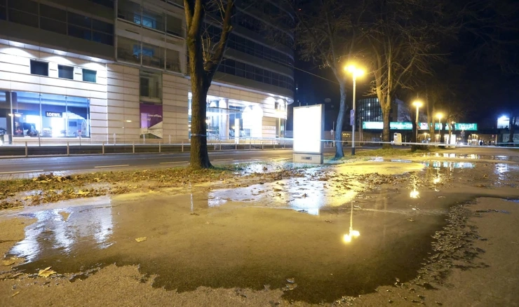 Puknuće cijevi u Zagrebu