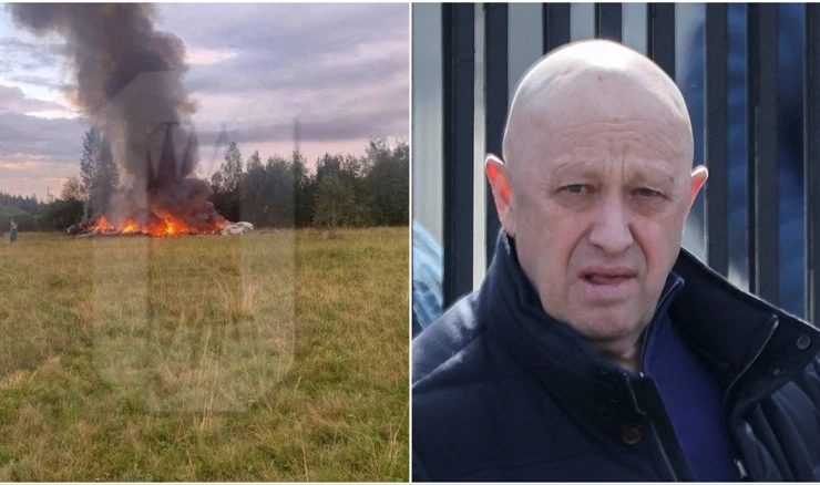 Mjesto pada privatnog putničkog zrakoplova u kojem se nalazio Jevgenij Prigožin