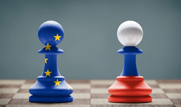 Ilustracija, odnosi EU-a i Rusije  