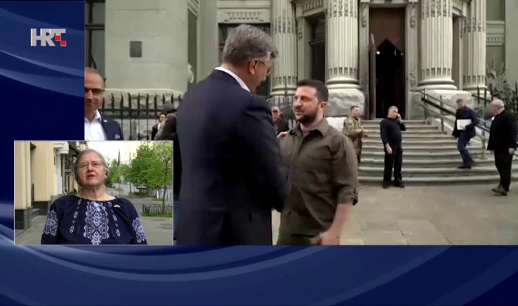 Veleposlanica Anica Djamić za Dnevnik HTV-a