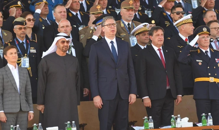 Vučić na vojnoj paradi prošle godine