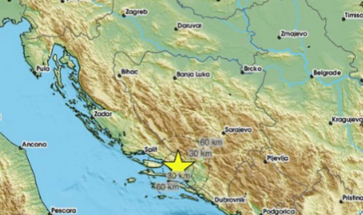 Potresi kod Pelješca