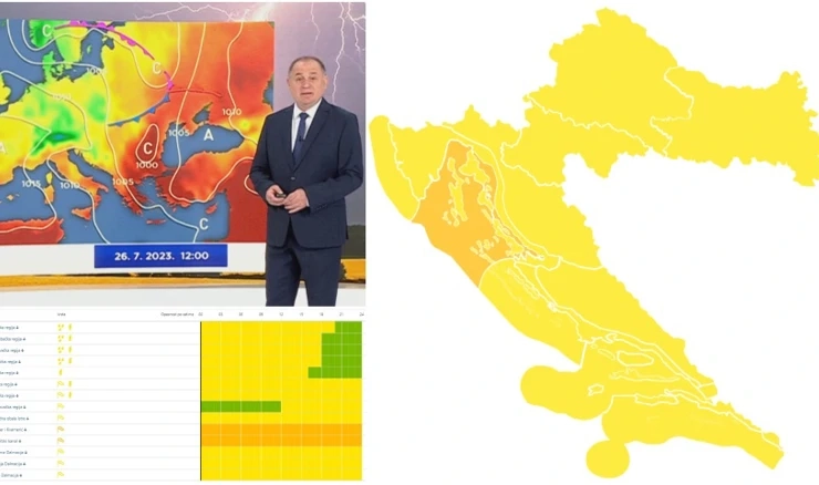 Narančasto upozorenje za Kvarner i Velebitski kanal