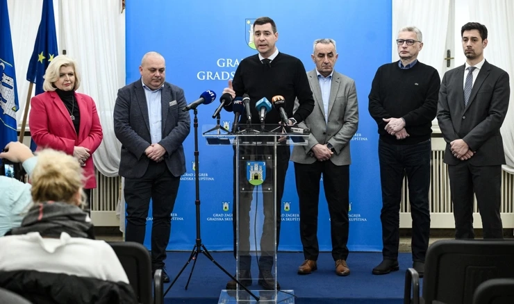 Konferencija za medije Kluba gradskih zastupnika HDZ-a i HSLS-a