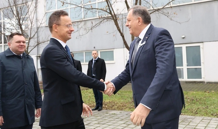 Peter Szijjarto i Milorad Dodik