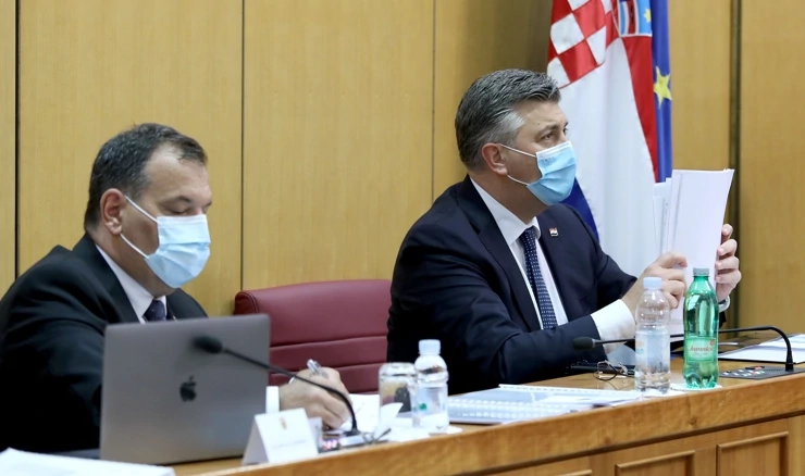 Ministar Vili Beroš i premijer Andrej Plenković