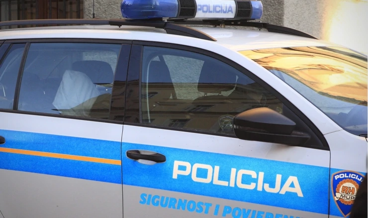 Policijsko vozilo - ilustracija