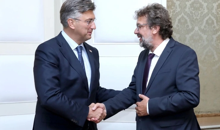 Andrej Plenković i Tomislav Žigmanov, arhivska fotografija