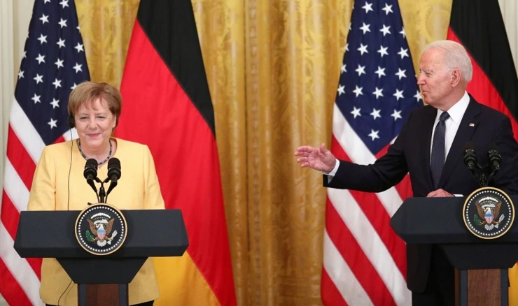 Angela Merkel i Joe Biden 
