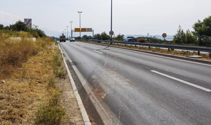 Mjesto gdje se dogodila prometna nesreća u Kaštelima