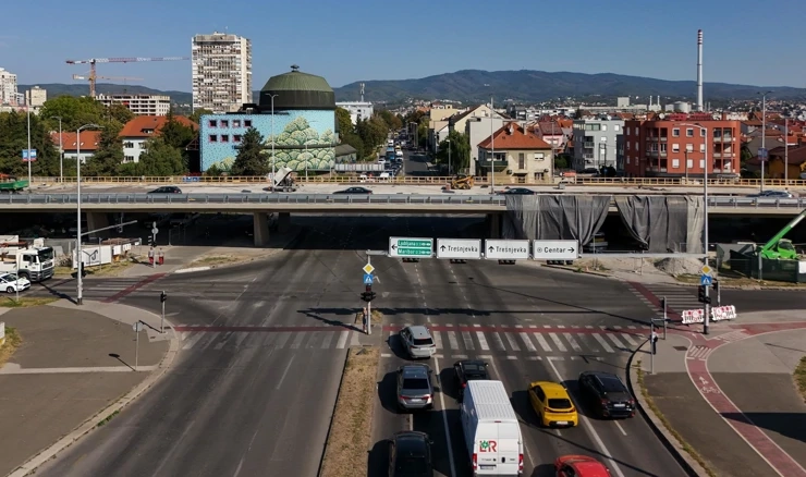 Radovi na nadvožnjaku, arhivska fotografija