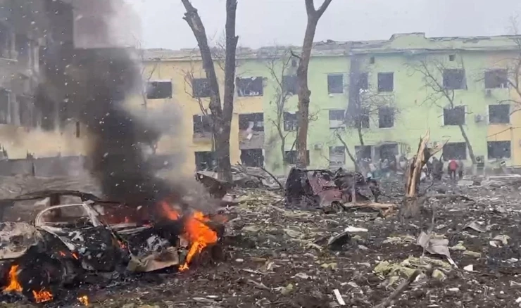 Mauripolj, napad na bolnicu 