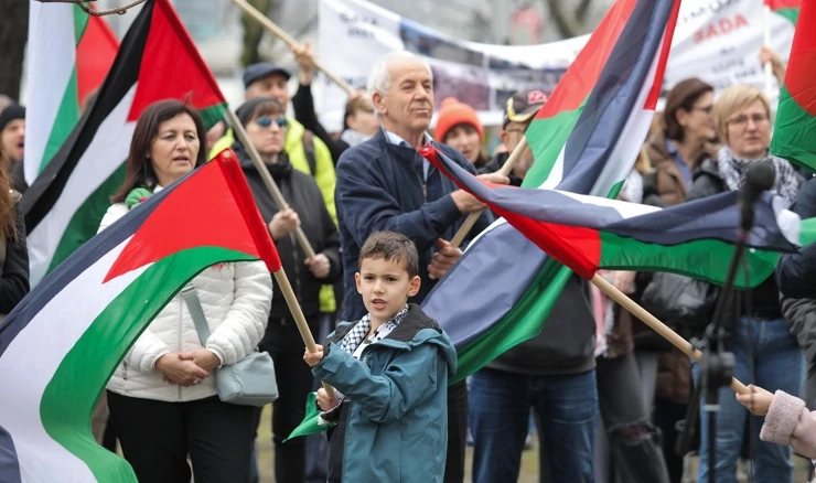  Zagreb: Prosvjed Inicijative za slobodnu Palestinu  