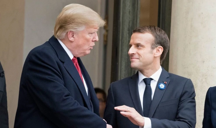 Donald Trump i Emmanuel Macron, arhivska fotografija