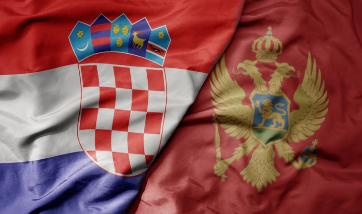 Zastave Hrvatske i Crne Gore