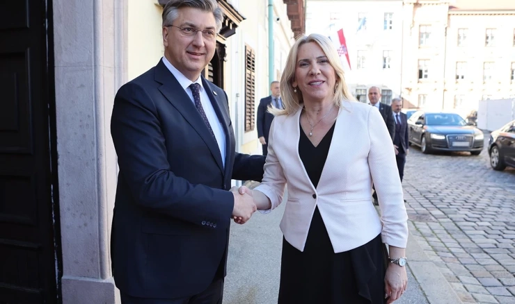 Andrej Plenković i Željka Cvijanović