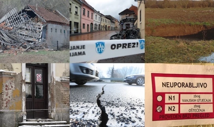 Stanje na potresom stradalim područjima