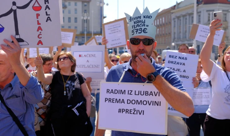 Prosvjed službenika i namještenika u pravosuđu