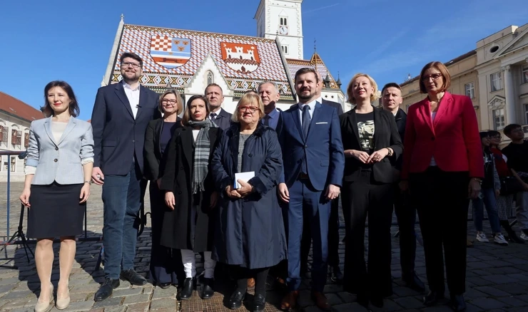 Lijevo-liberalna oporba 16. veljače uoči prosvjeda na Markovom trgu