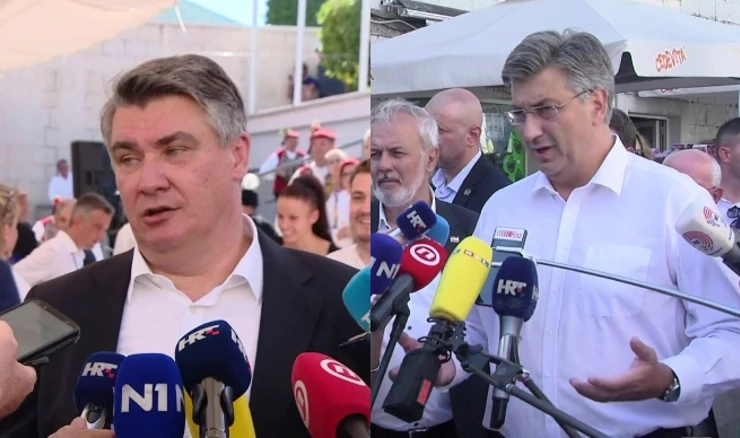 Predsjednik Milanović i premijer Plenković