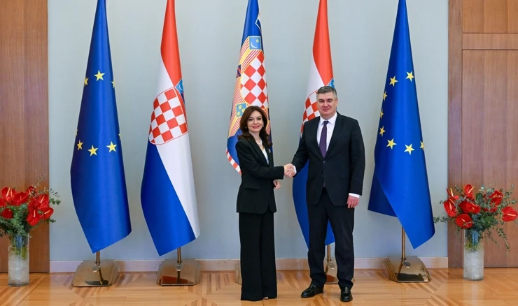 Albanska ministrica vanjskih poslova s predsjednikom RH