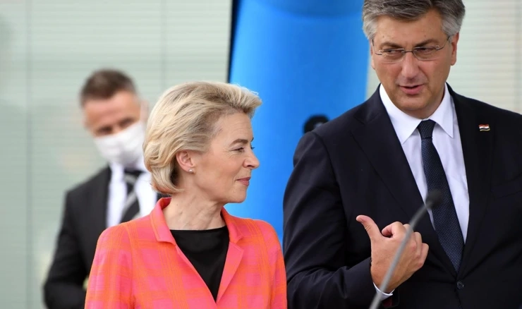 Ursula Von der Leyen i Andrej Plenković, arhivska fotografija