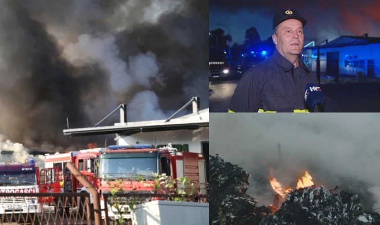  U Novom Pračnu izbio požar u hali za obradu otpada 