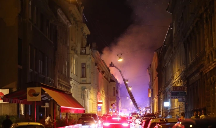 Požar u centru Zagreba