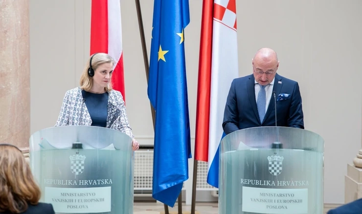 Beate Meinl-Reisinger i Gordan Grlić Radman posjetili su Janafov Terminal Žitnjak