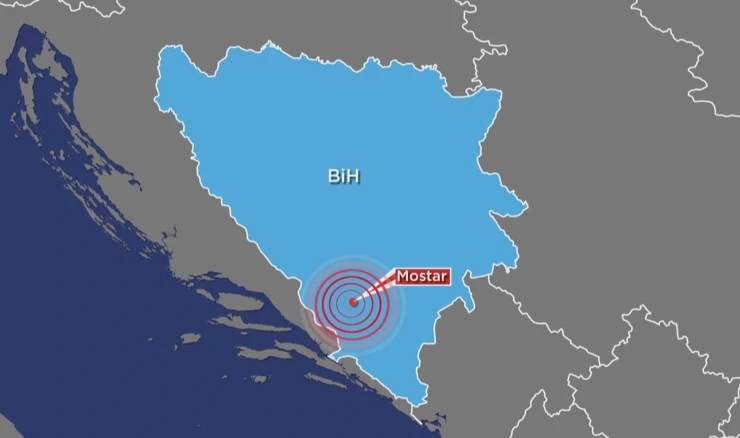 Potres magnitude 4.9 u BiH, osjetio se i u Dalmaciji