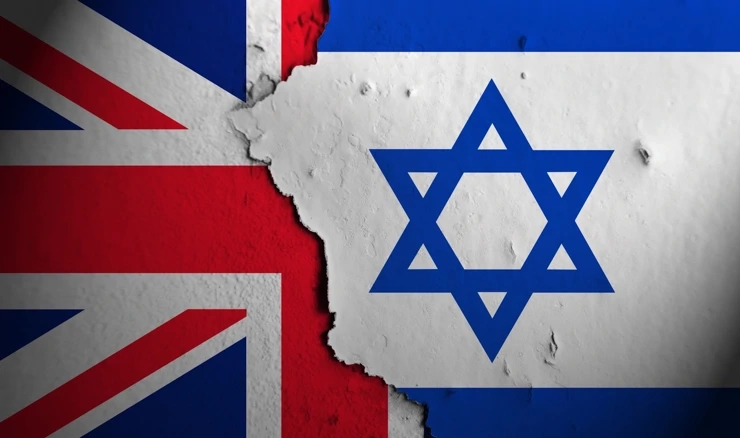 Zastave Velike Britanije i Izraela
