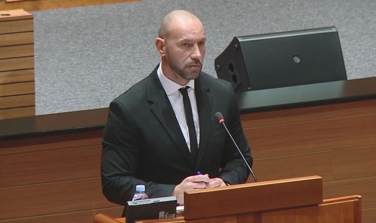 Damir Habijan, ministar pravosuđa, uprave i digitalne transformacije u Hrvatskom saboru