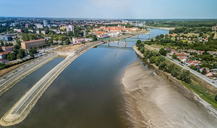 Niski vodostaj Drave