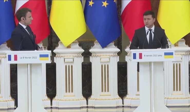 Macron i Zelenski