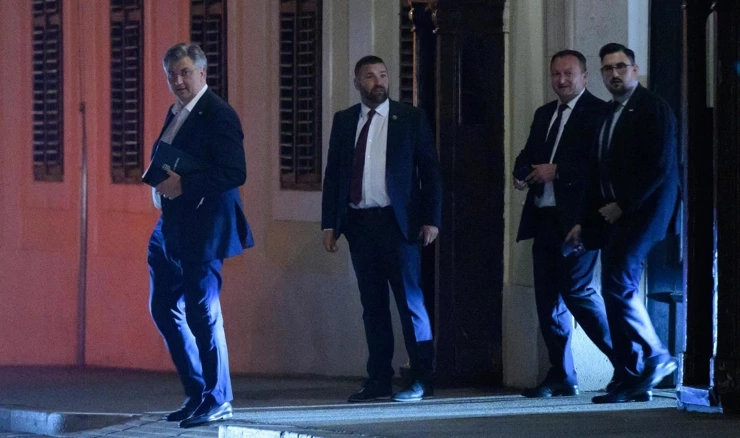 Andrej Plenković odlazi iz Banskih dvora nakon sastanka s Domovinskim pokretom 