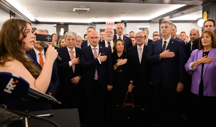 Premijer Plenković na prijemu za Hrvate u SAD-u