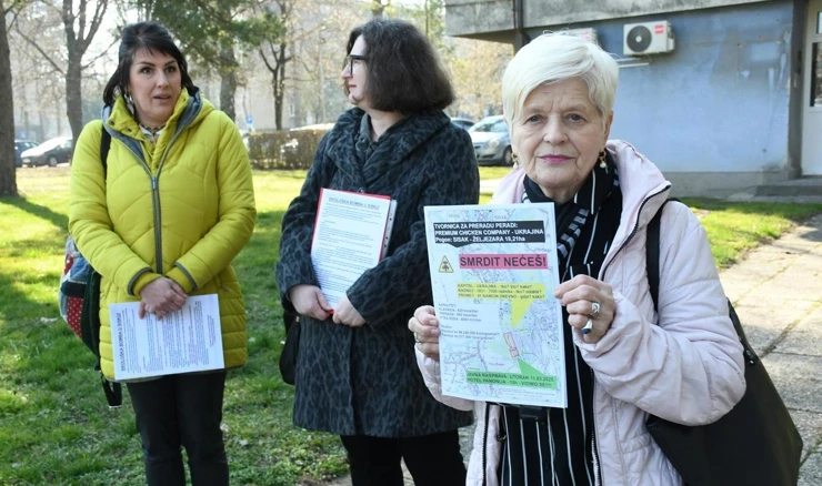 Predstavnici inicijative "Siščani ne žele biti Smetliščani", 4. ožujka 2025.