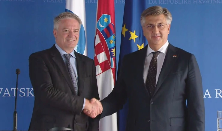 Premijer Plenković s glavnim tajnikom OECD-a Cormannom