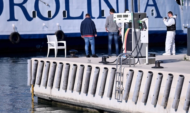 Policijski očevid u Gaženici gdje je došlo do pucnjave, arhiva