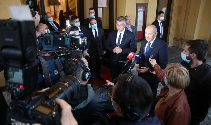 Janez Janša i Andrej Plenković